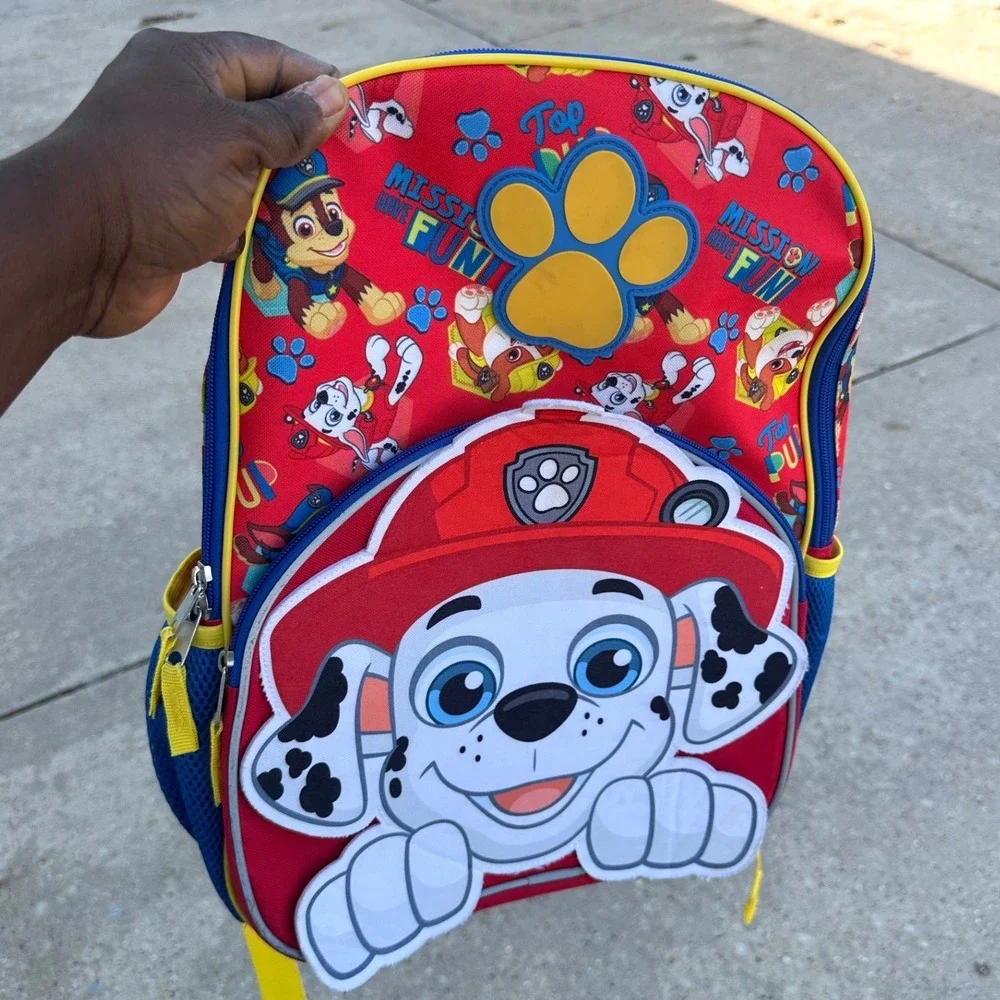 Paw Patrol Marshall Mission Have Fun Little Kids Backpack Red School Bag